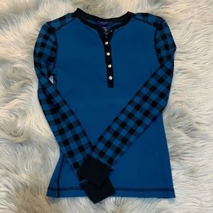 Chaps fitted long sleeve top